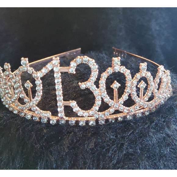 Amazon Other - Rose Gold Birthday Tiara 13 New